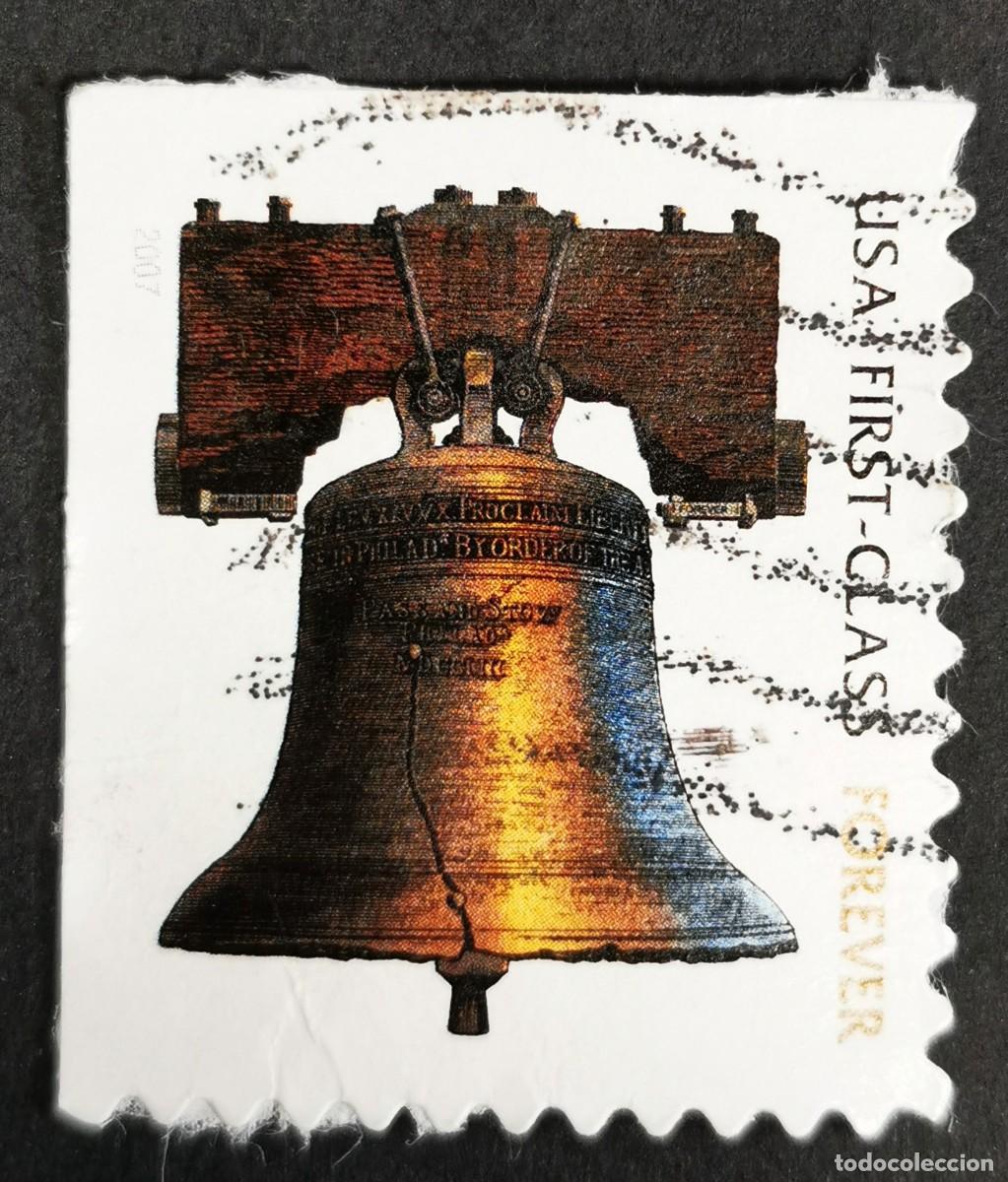 Briefmarken: Sello Estados Unidos U.S.A.2007,Campana de la Libertad &rdquo;Para siempre&rdquo;, Michel US 4201IBElo