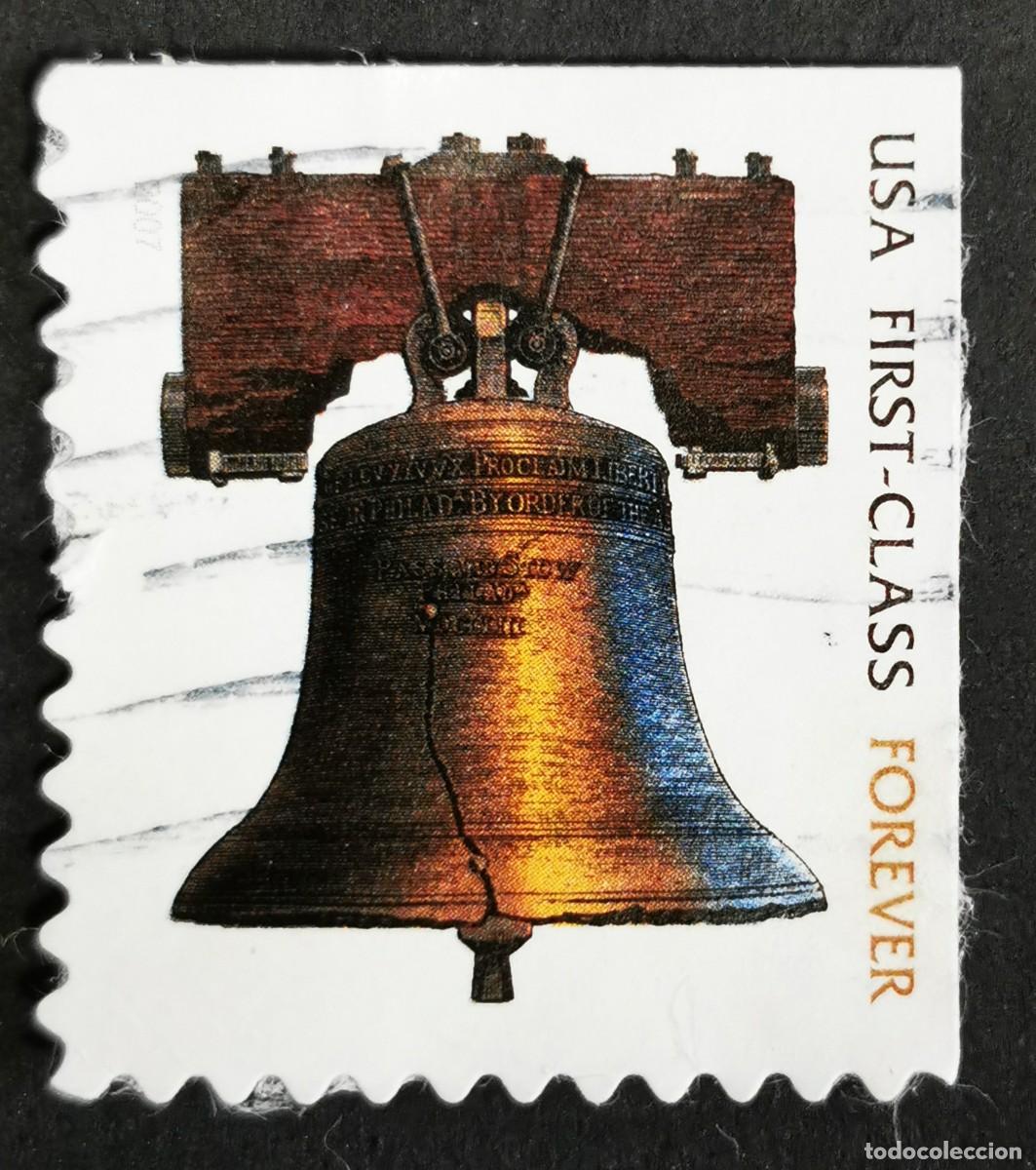 Briefmarken: Sello Estados Unidos U.S.A.2007,Campana de la Libertad &rdquo;Para siempre&rdquo;, Michel US 4201IBElo