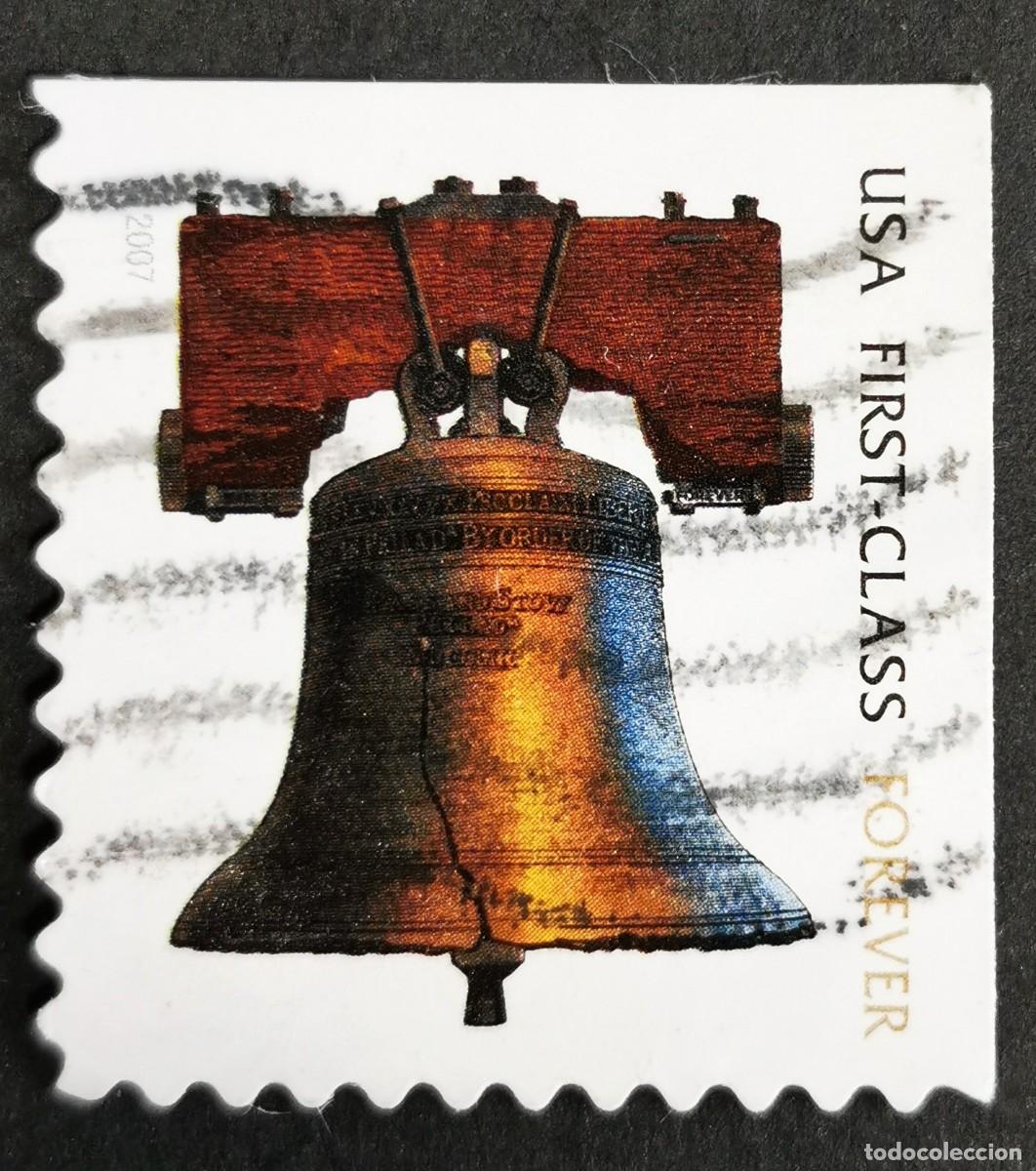 Briefmarken: Sello Estados Unidos U.S.A.2007,Campana de la Libertad &rdquo;Para siempre&rdquo;, Michel US 4201IBElo