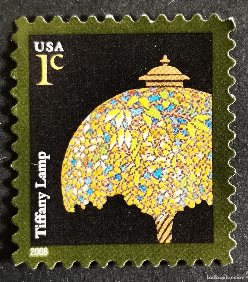 Selos: Sello Estados Unidos U.S.A.2008, L&aacute;mpara Tiffany, 1 $ Michel US 4199II