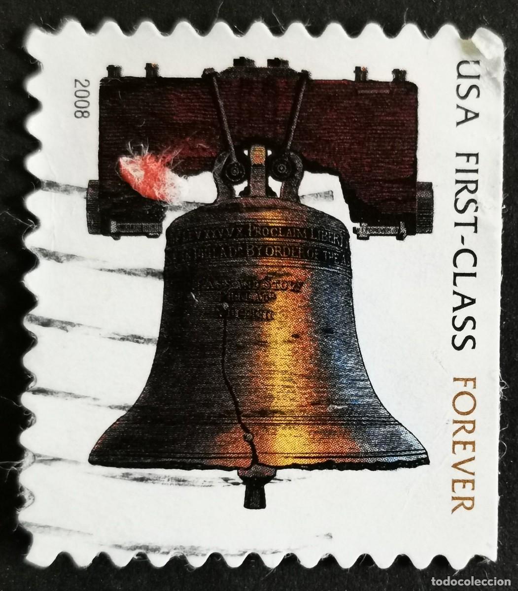 Stamps: Sello Estados Unidos U.S.A.2008, Campana de la Libertad &rdquo;Para siempre&rdquo;, Michel US 4201IIBDr