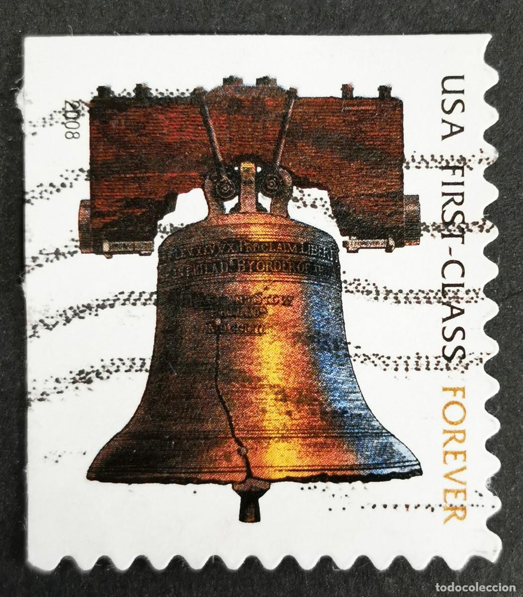 Stamps: Sello Estados Unidos U.S.A.2008, Campana de la Libertad &rdquo;Para siempre&rdquo;, Michel US 4201IIBElo
