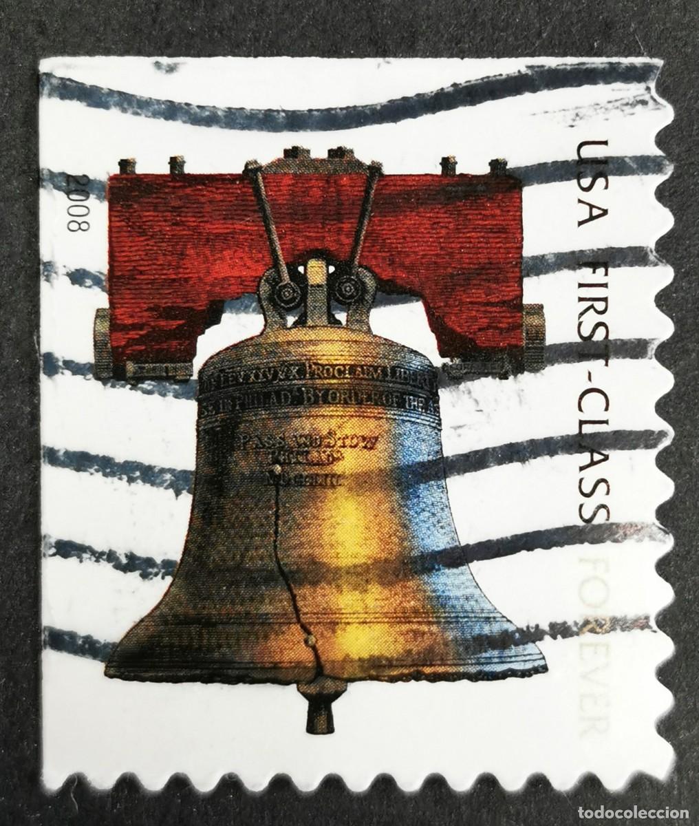 Stamps: Sello Estados Unidos U.S.A.2008, Campana de la Libertad &rdquo;Para siempre&rdquo;, Michel US 4201IIBElo