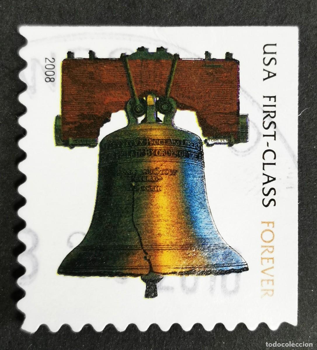 Stamps: Sello Estados Unidos U.S.A.2008, Campana de la Libertad &rdquo;Para siempre&rdquo;, Michel US 4201IIBEor