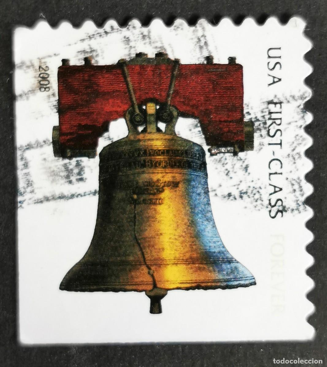 Stamps: Sello Estados Unidos U.S.A.2008, Campana de la Libertad &rdquo;Para siempre&rdquo;, Michel US 4201IIBEul