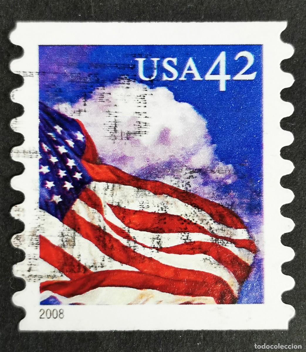 Sellos: Sello Estados Unidos U.S.A.2008, Bandera al mediod&iacute;a 42 &cent; Michel US 4341