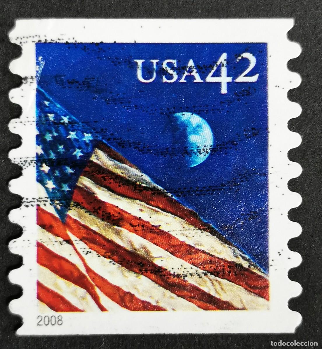 Timbres: Sello Estados Unidos U.S.A.2008, Bandera por la noche, 42 &cent; Michel US 4343