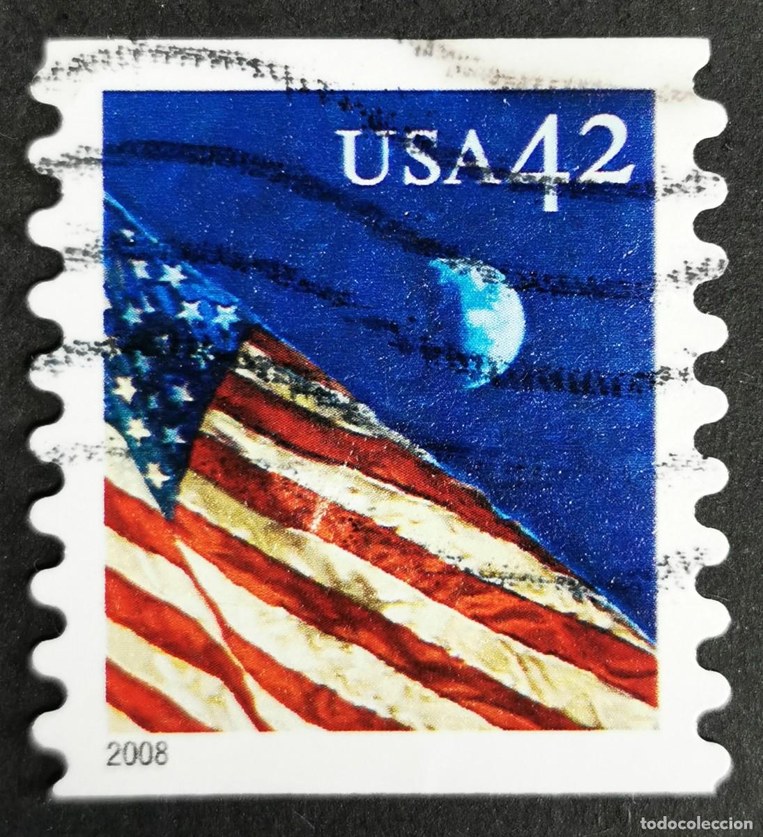 Timbres: Sello Estados Unidos U.S.A.2008, Bandera por la noche, 42 &cent; Michel US 4343