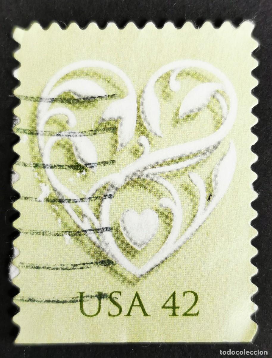 Briefmarken: Sello Estados Unidos U.S.A.2008, Coraz&oacute;n de boda, 42 &cent; Michel US 4379BDu