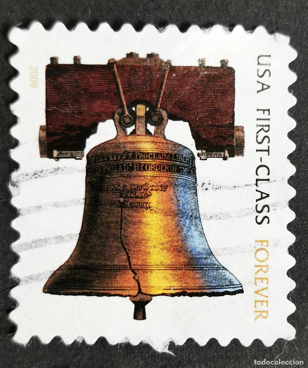 Francobolli: Sello Estados Unidos U.S.A.2009, Campana de la Libertad &rdquo;Para siempre&rdquo;, Michel US 4201IIIB