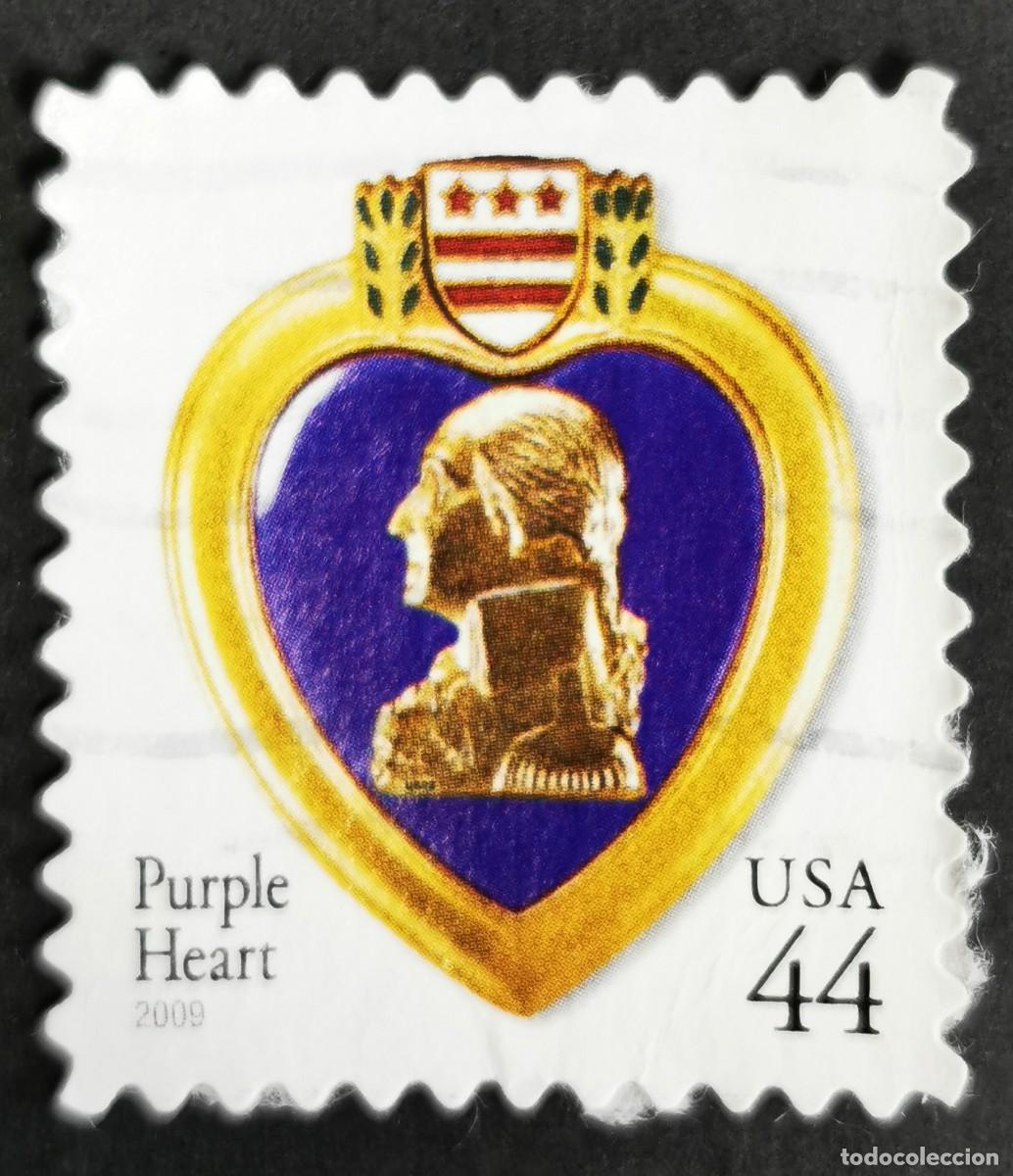Francobolli: Sello Estados Unidos U.S.A.2009,Condecoraci&oacute;n soldado herido &rdquo;Coraz&oacute;n P&uacute;rpura&rdquo;, 44 &cent; Michel US 4488