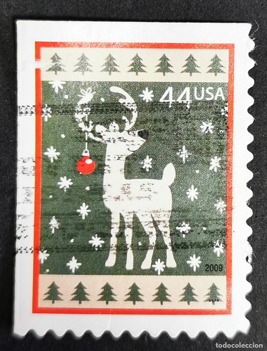 Francobolli: Sello Estados Unidos U.S.A.2009,Renos de Navidadr, 44 &cent; Michel US 4564BE