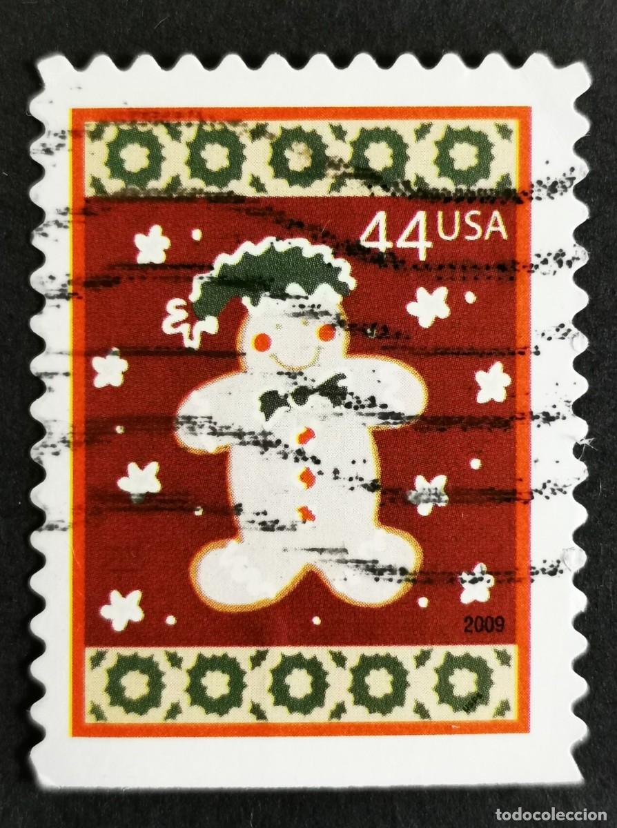 Briefmarken: Sello Estados Unidos U.S.A.2009,Pan de jengibre navide&ntilde;o, 44 &cent; Michel US 4566BD