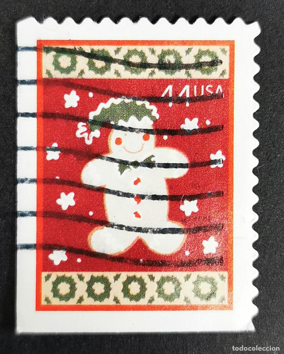 Briefmarken: Sello Estados Unidos U.S.A.2009,Pan de jengibre navide&ntilde;o, 44 &cent; Michel US 4566BElu