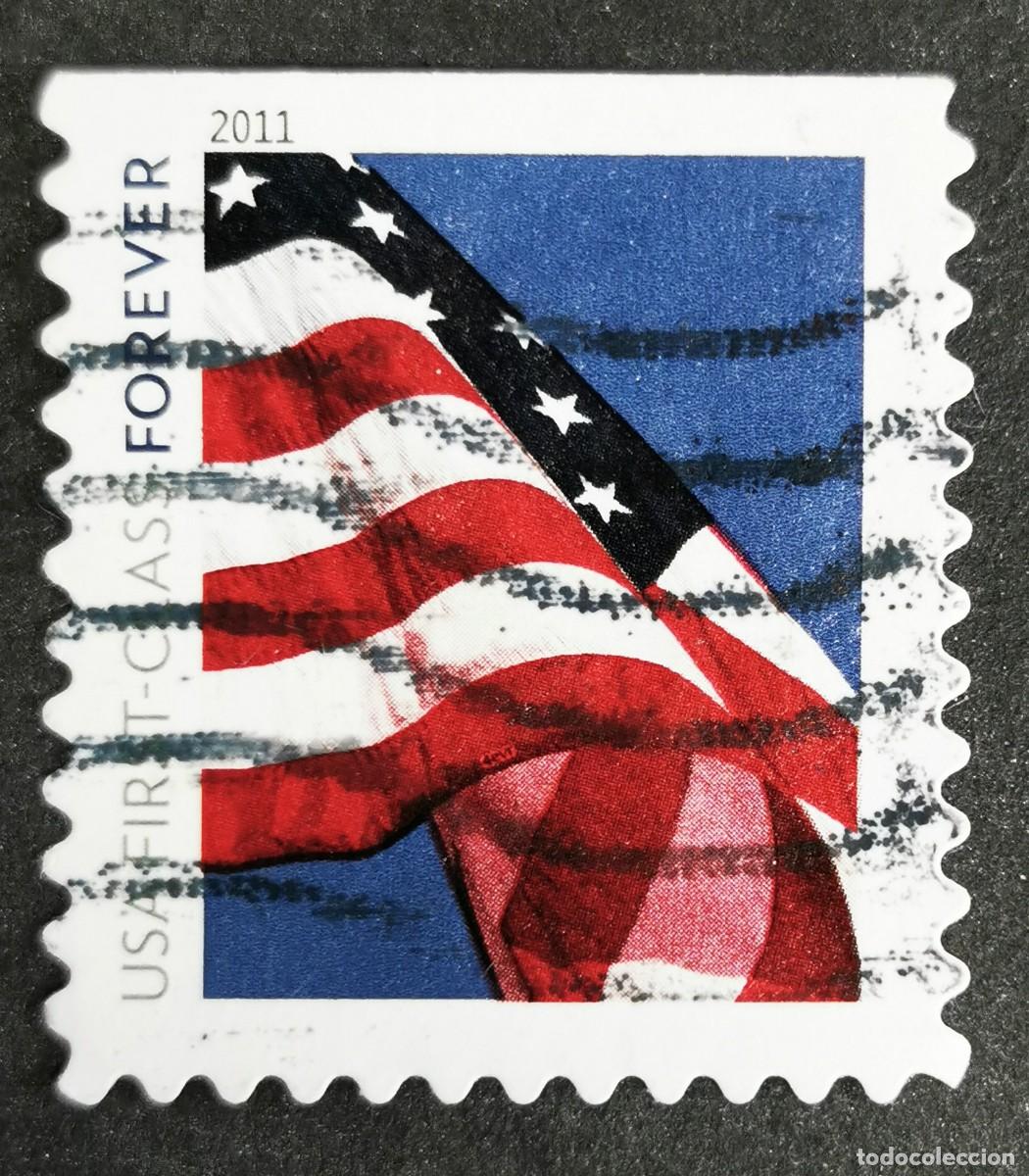 Sellos: Sello Estados Unidos U.S.A.2011,Bandera estadounidense, 1st Class-Sin Valor Facial Michel US 4654BDo