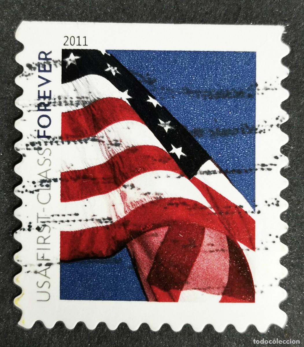 Sellos: Sello Estados Unidos U.S.A.2011,Bandera estadounidense, 1st Class-Sin Valor Facial Michel US 4654BDo