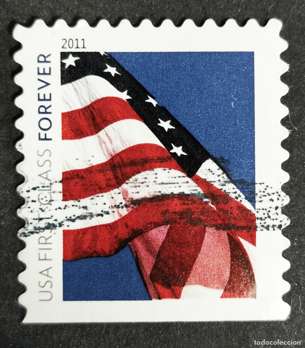 Sellos: Sello Estados Unidos U.S.A.2011,Bandera estadounidense, 1st Class-Sin Valor Facial Michel US 4654BDu