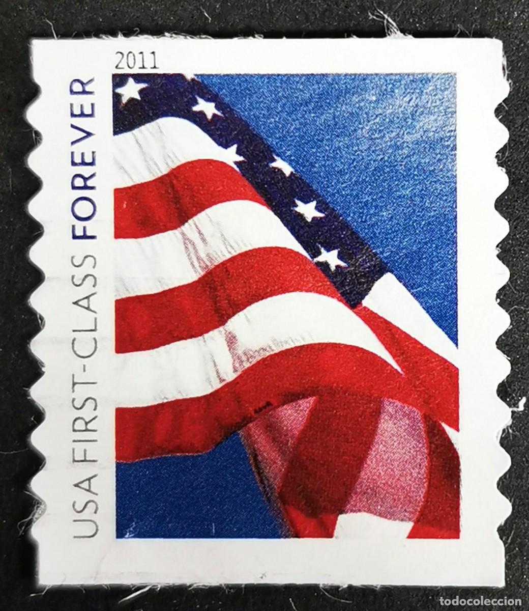 Sellos: Sello Estados Unidos U.S.A.2011,Bandera estadounidense, 1st Class-Sin Valor Facial Michel US 4654BL