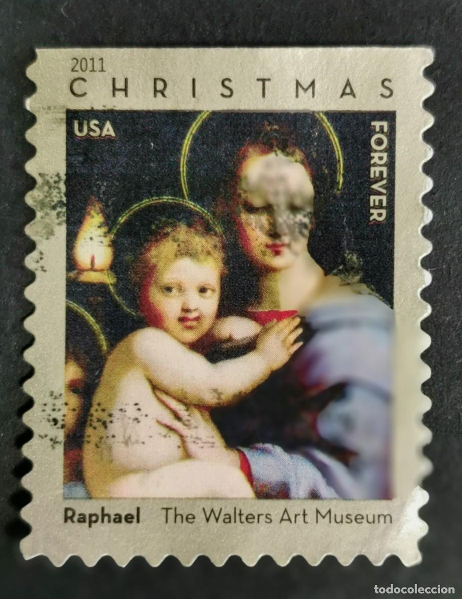Sellos: Sello Estados Unidos U.S.A.2011,La Virgen Candelabro de Rafael, Sin Valor Facial Michel US 4768BDo