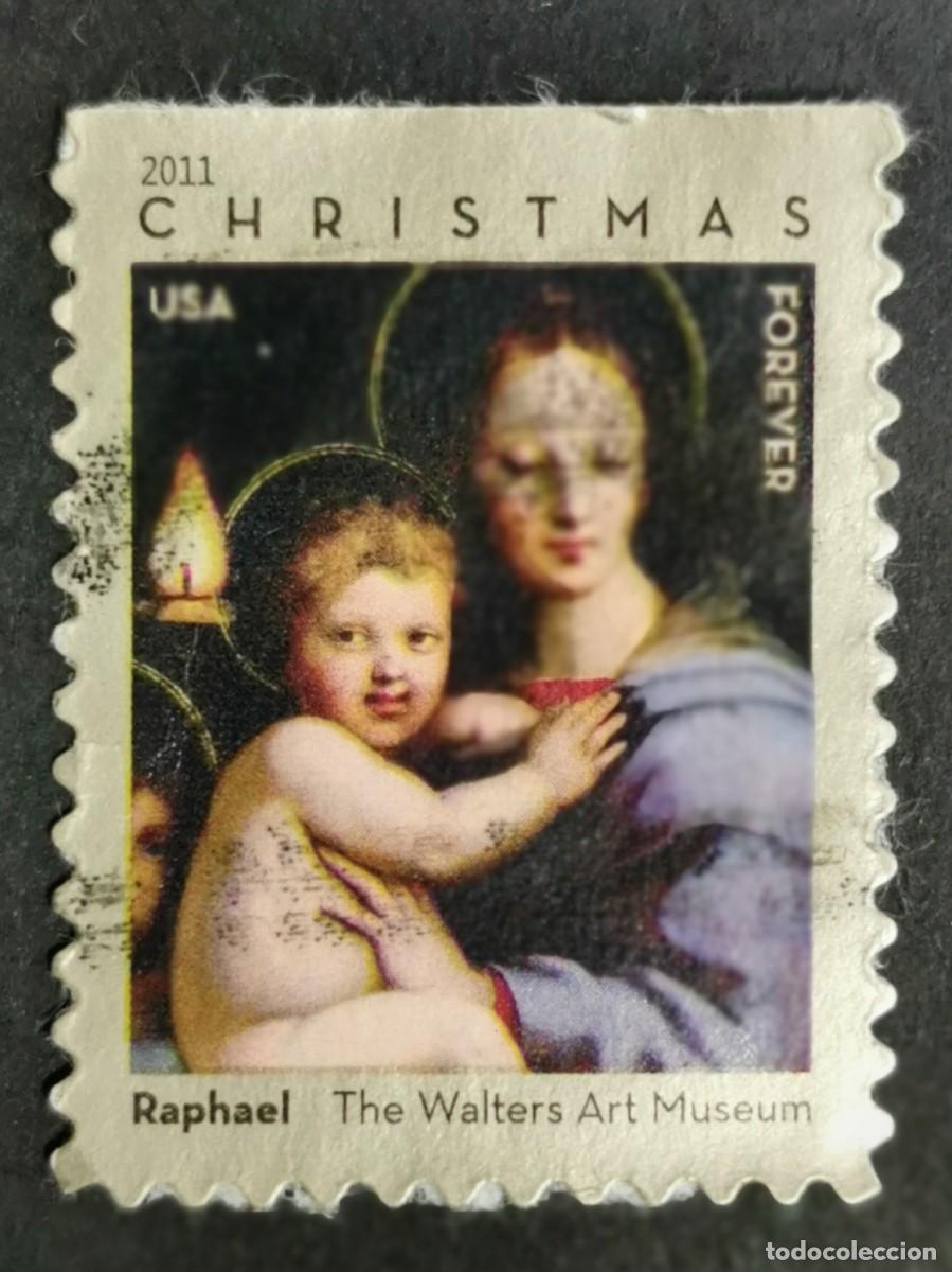 Sellos: Sello Estados Unidos U.S.A.2011,La Virgen Candelabro de Rafael, Sin Valor Facial Michel US 4768BDo