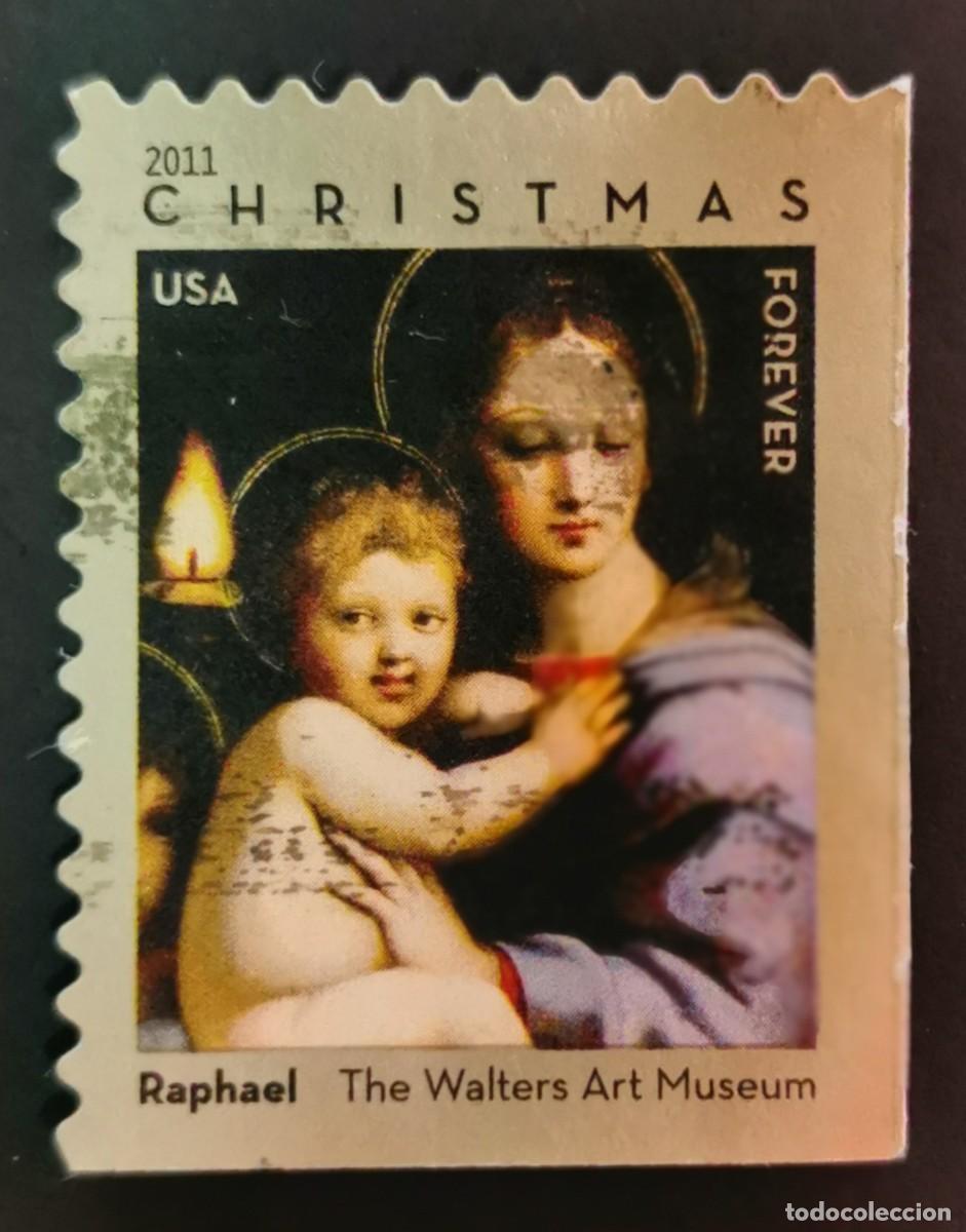 Sellos: Sello Estados Unidos U.S.A.2011,La Virgen Candelabro de Rafael, Sin Valor Facial Michel US 4768BEor