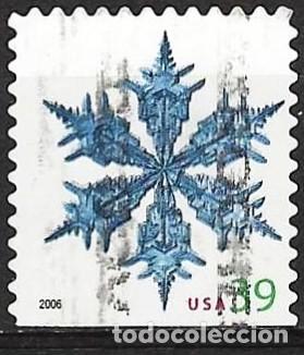 Sellos: Estados Unidos 2006 - Mi 4184 BG - YT 3891b - Copos de nieve ( Dentado 11&frac14; x 11&frac12; )