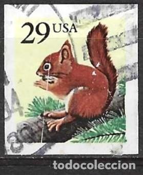 Sellos: Estados Unidos 1993 - Mi 2385 - YT 2181 - Ardilla