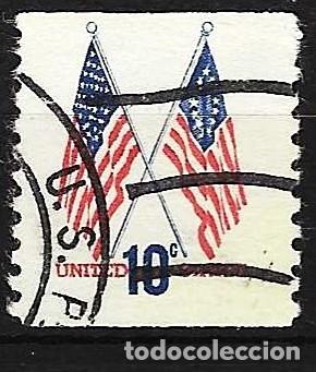 Sellos: Estados Unidos 1973 - Mi 1126C - YT 1009a - Banderas ( Dentado 10 )