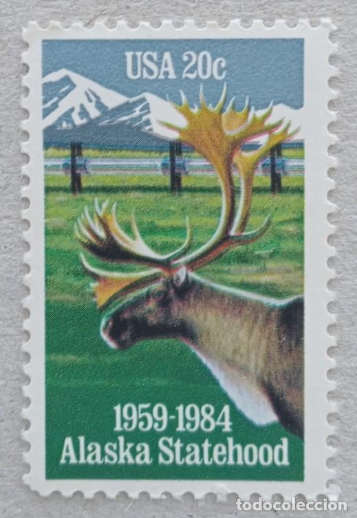 Sellos: 1984. ESTADOS UNIDOS. 1508. 25 aniv. del Estado de Alaska. Serie completa. Nuevo.