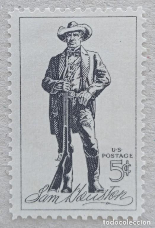 Sellos: 1964. ESTADOS UNIDOS. 100 a&ntilde;os de la muerte de San Houston. Serie completa. Nuevo.