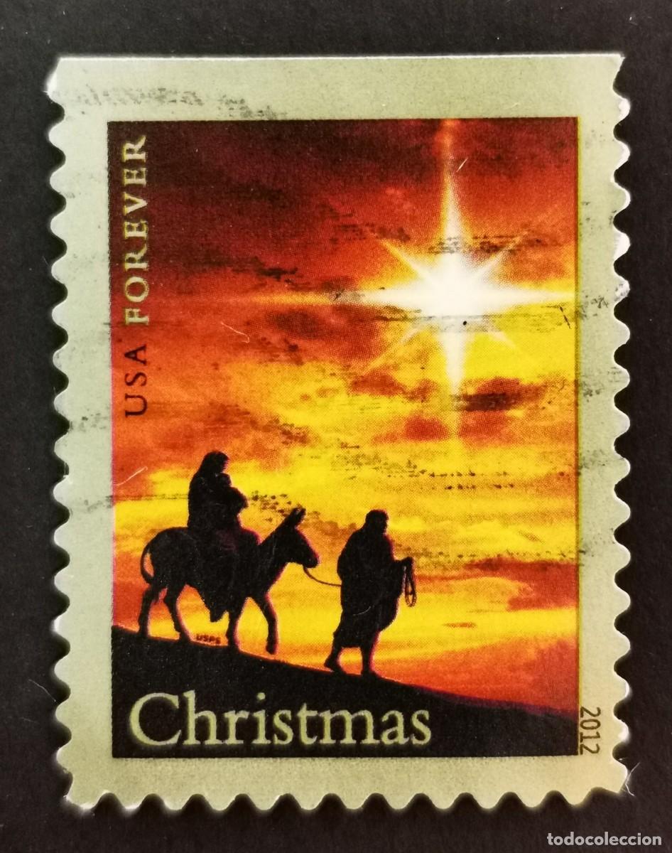 Sellos: Sello Estados Unidos U.S.A.2012, Navidad 2012: Sagrada Familia, Sin Valor Facial, Michel US 4898IBDo