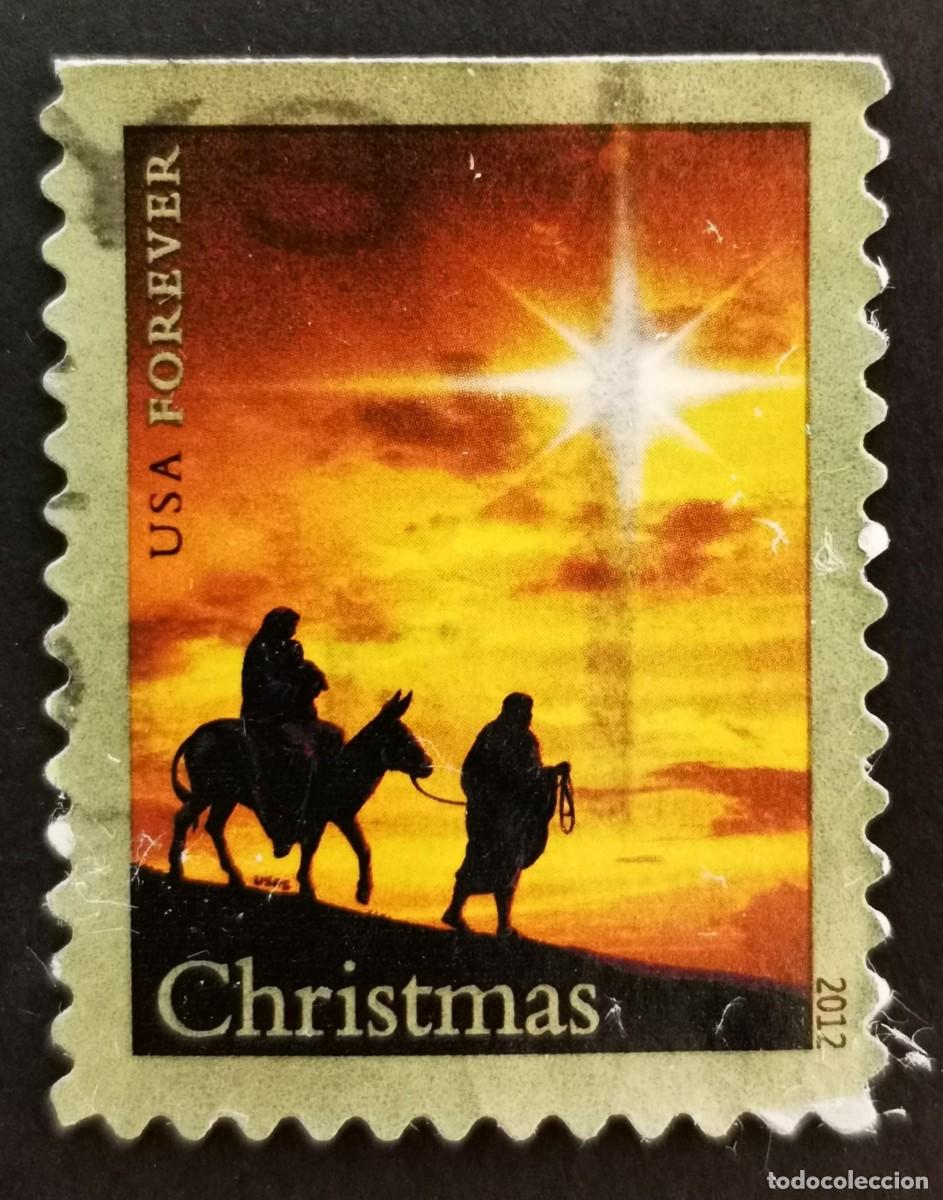 Sellos: Sello Estados Unidos U.S.A.2012, Navidad 2012: Sagrada Familia, Sin Valor Facial, Michel US 4898IBDo
