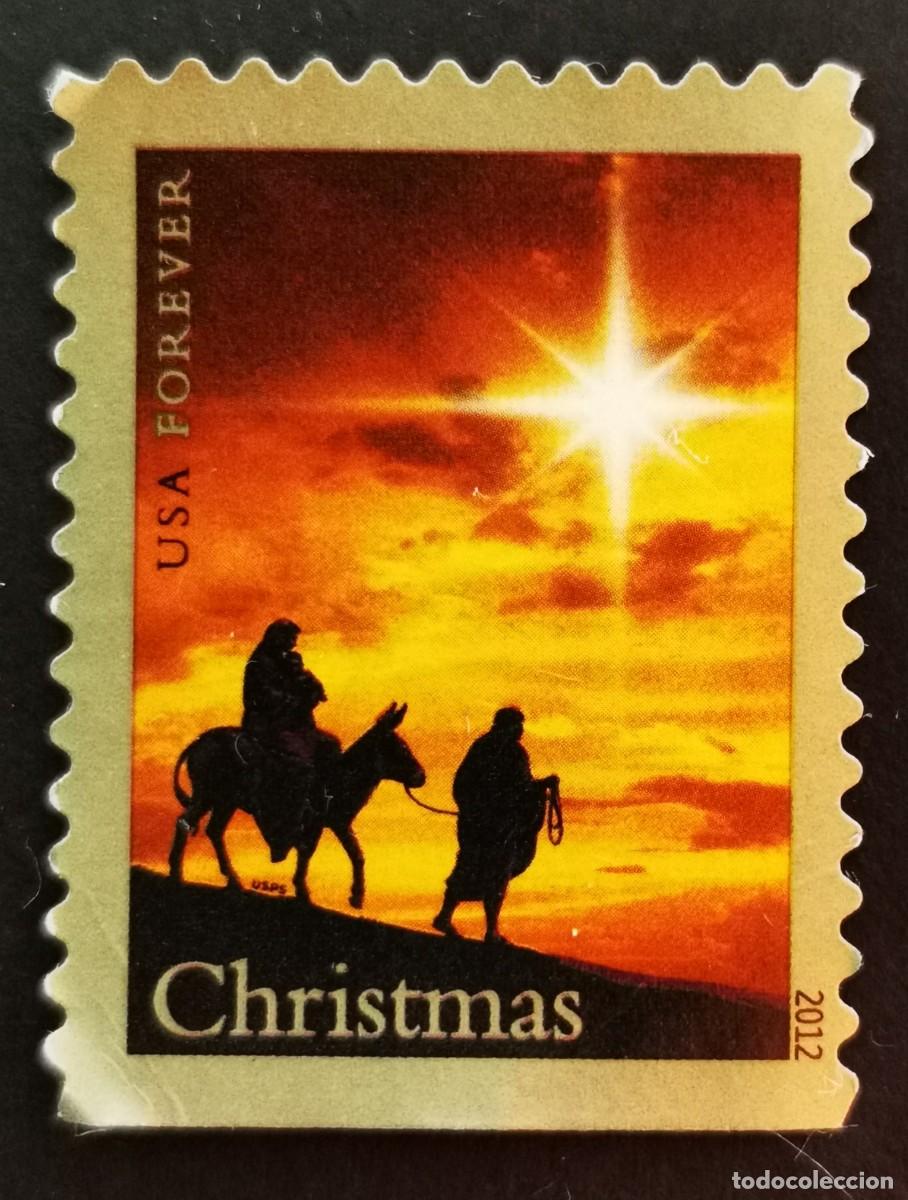 Sellos: Sello Estados Unidos U.S.A.2012, Navidad 2012: Sagrada Familia, Sin Valor Facial, Michel US 4898IBDu