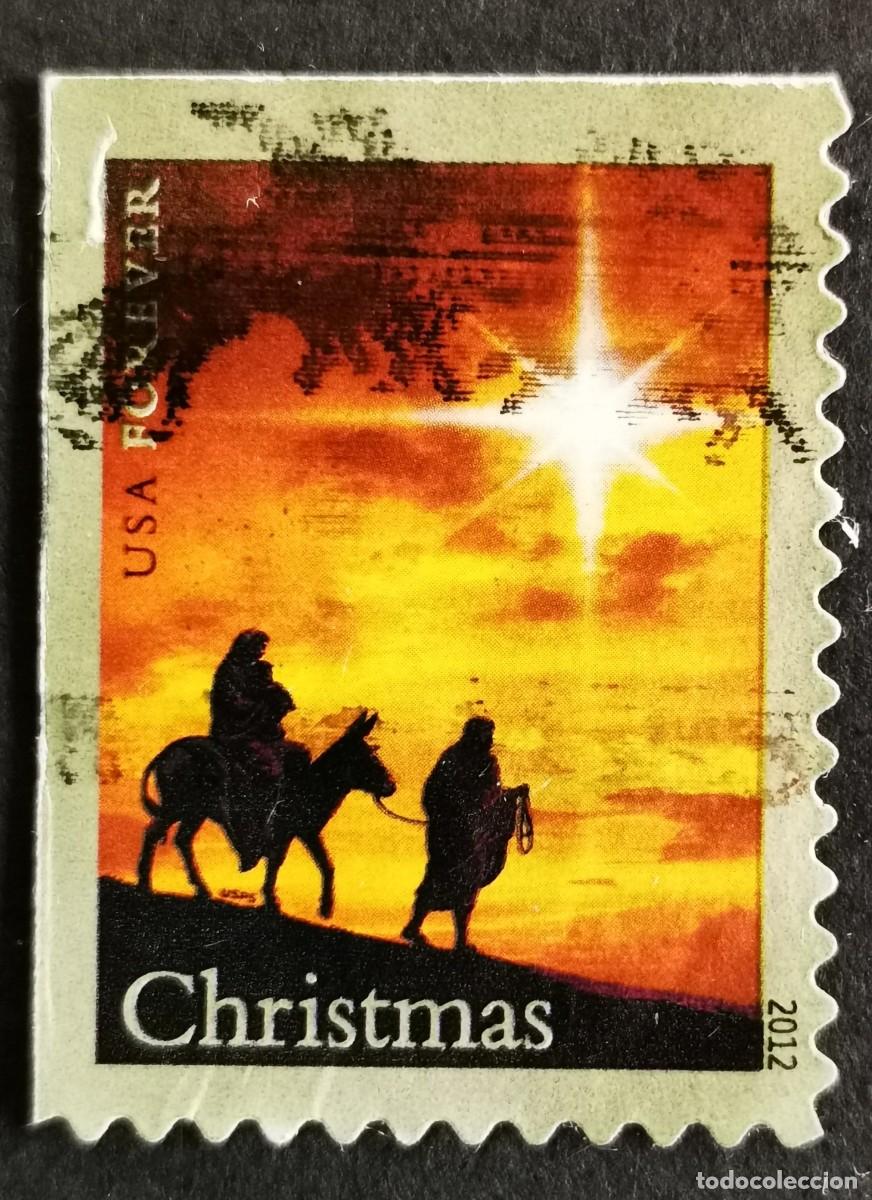 Sellos: Sello Estados Unidos U.S.A.2012, Navidad 2012: Sagrada Familia, Sin Valor Facial, Michel US 4898IBEo