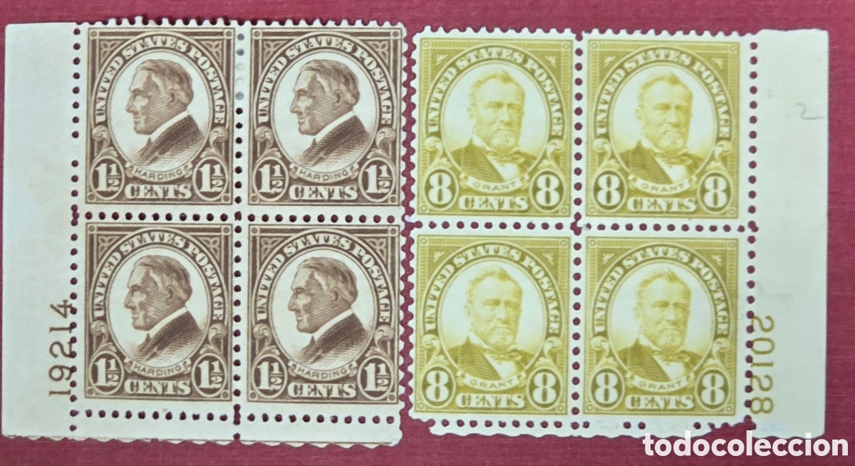 Sellos: Sellos USA 1923-1927 Harding y Grant