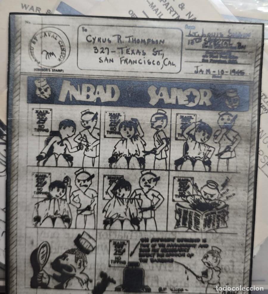 Sellos: O) UNITED STATES - USA. VMAIL, NAVAL CENSOR, SAILOR, XF