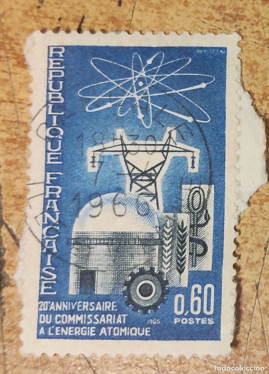 Sellos: SELLO FRANCIA 20 ANNIVERSAIRE DU COMMISSARIAT A L'ENERGIE ATOMIQUE 0,60