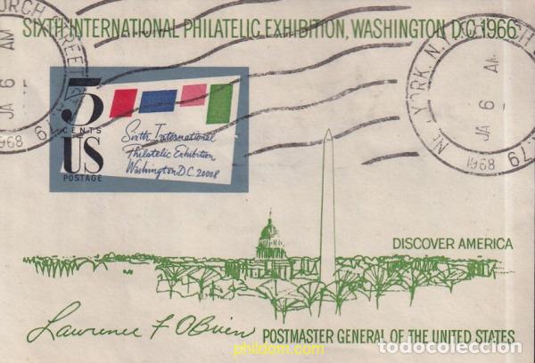 Sellos: 781189 USED ESTADOS UNIDOS 1966 6 EXPOSICION FILATELICA INTERNACIONAL DE WASHINGTON