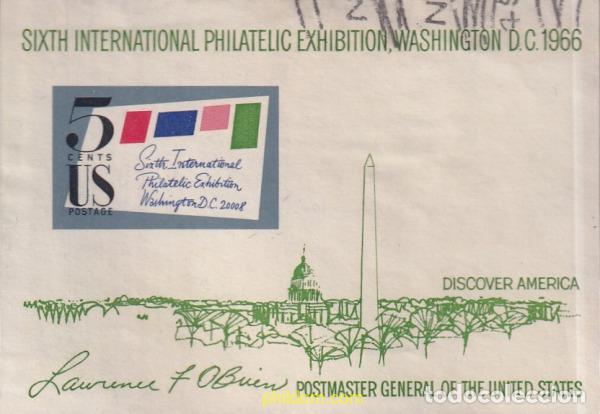 Sellos: 781190 USED ESTADOS UNIDOS 1966 6 EXPOSICION FILATELICA INTERNACIONAL DE WASHINGTON