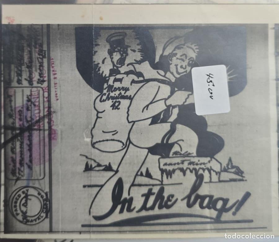 Sellos: O) UNITED STATES - USA, VMAIL, IN THE BAG -SAILOR, MERRY CHRISTMAS, PASSED BY NAVAL CENSOR,