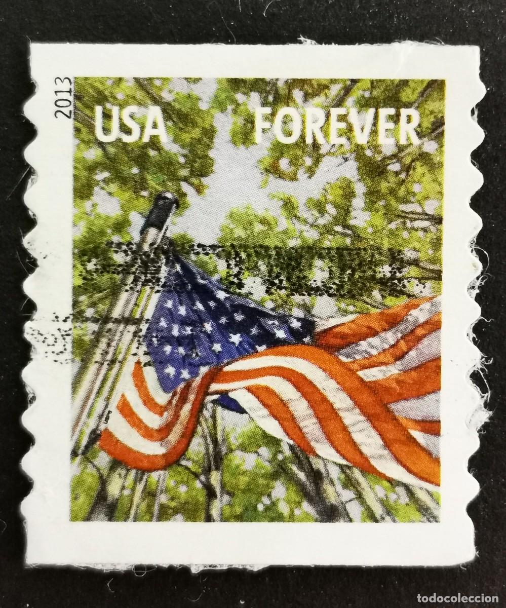 Sellos: Sello Estados Unidos U.S.A.2013,Bandera: Primavera, Sin Valor Facial, Michel US 4965BL