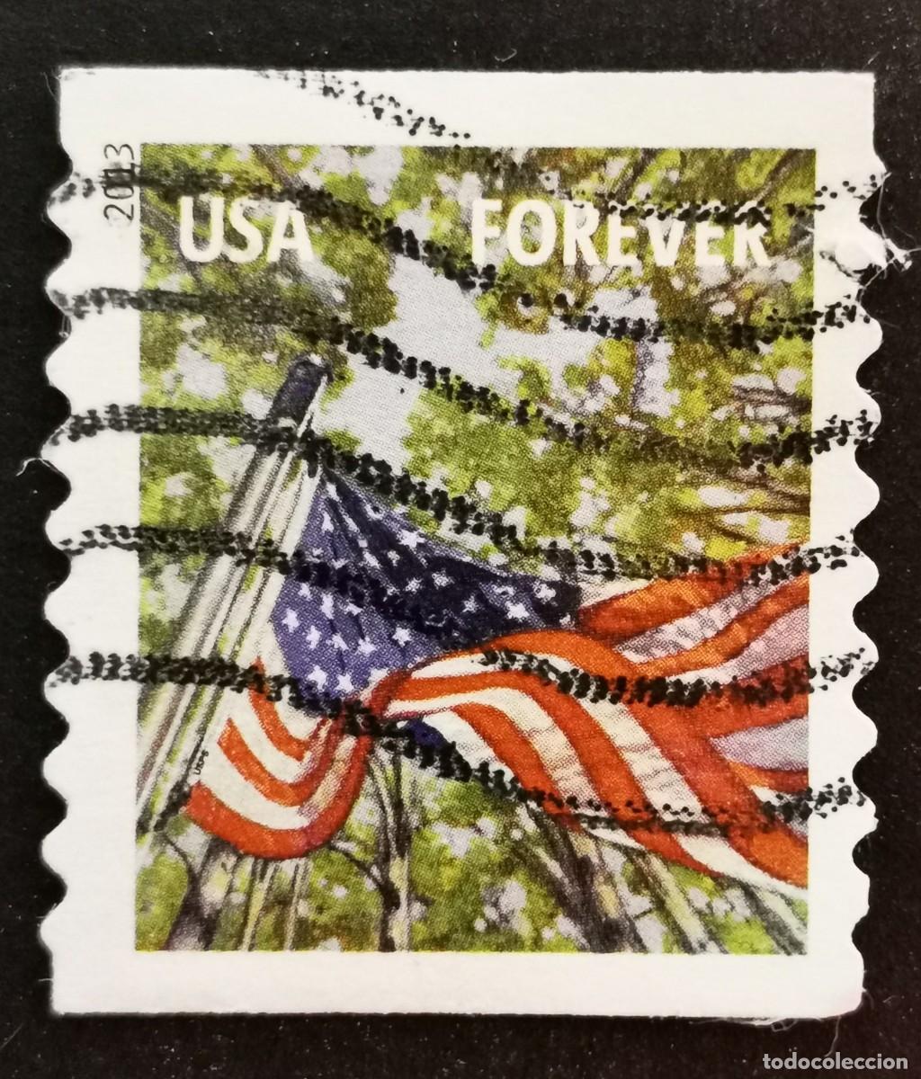 Sellos: Sello Estados Unidos U.S.A.2013,Bandera: Primavera, Sin Valor Facial, Michel US 4965BL