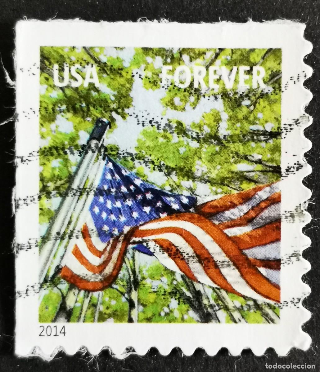 Sellos: Sello Estados Unidos U.S.A.2013,Bandera: Primavera, Sin Valor Facial, Michel US 4969IBElu