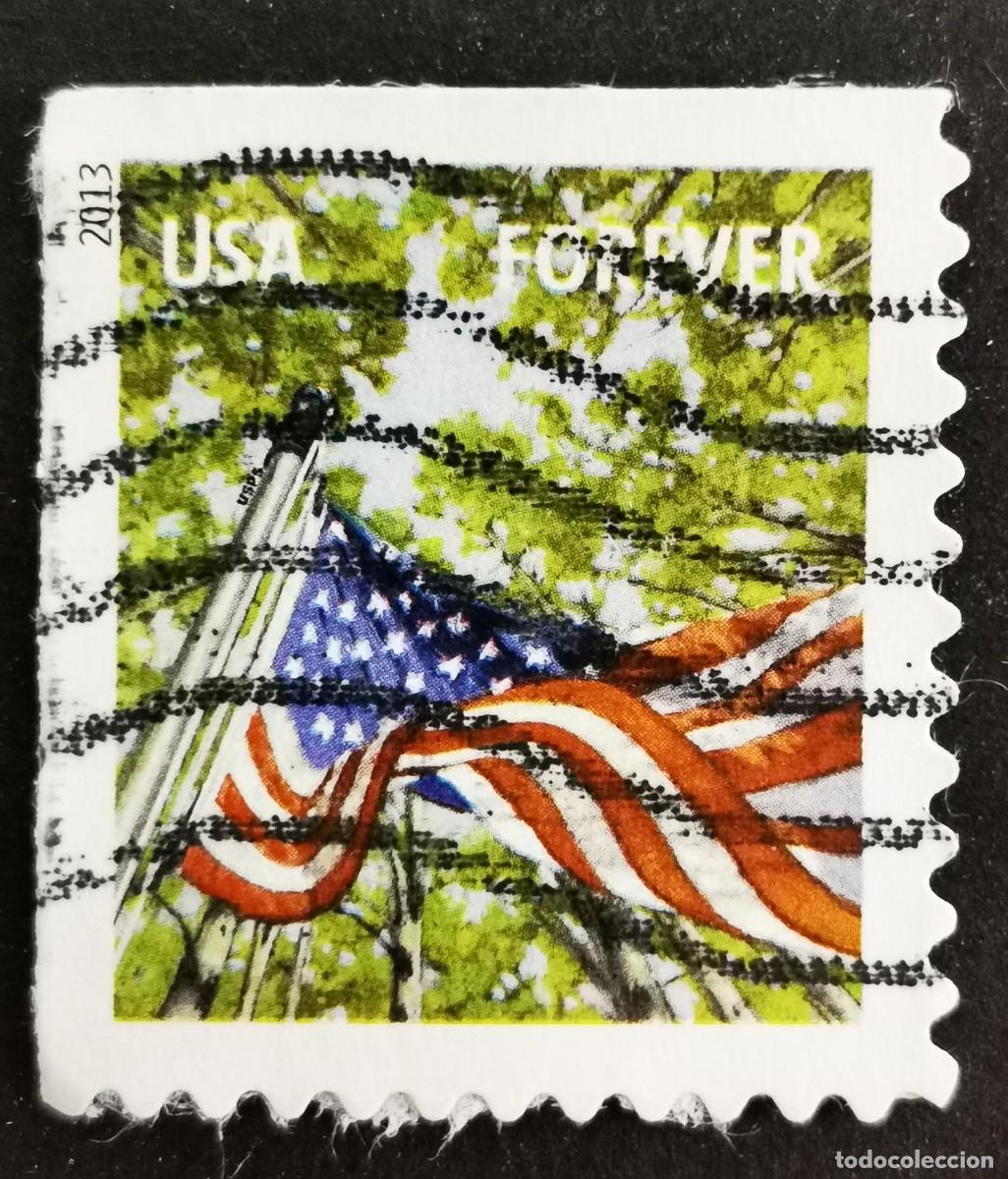 Sellos: Sello Estados Unidos U.S.A.2013,Bandera: Primavera, Sin Valor Facial, Michel US 4969IBElu