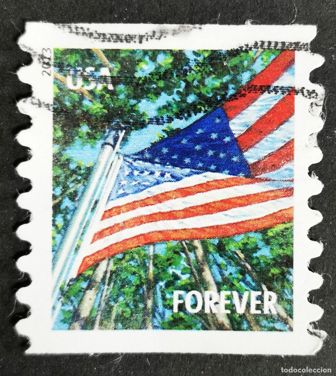 Sellos: Sello Estados Unidos U.S.A.2013,Bandera: Verano, Sin Valor Facial, Michel US 4970BG