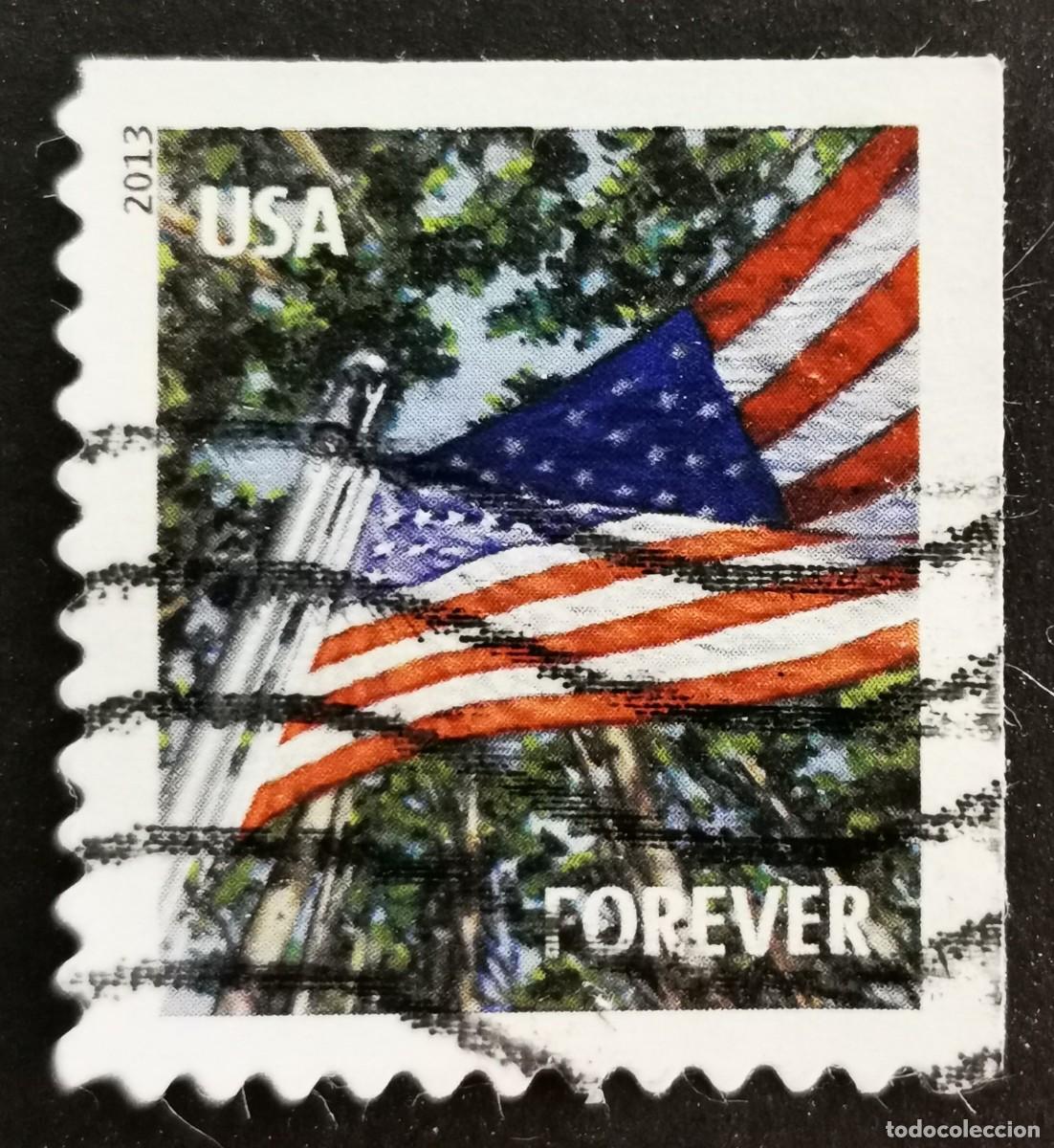 Sellos: Sello Estados Unidos U.S.A.2013,Bandera: Verano, Sin Valor Facial, Michel US 4966BE