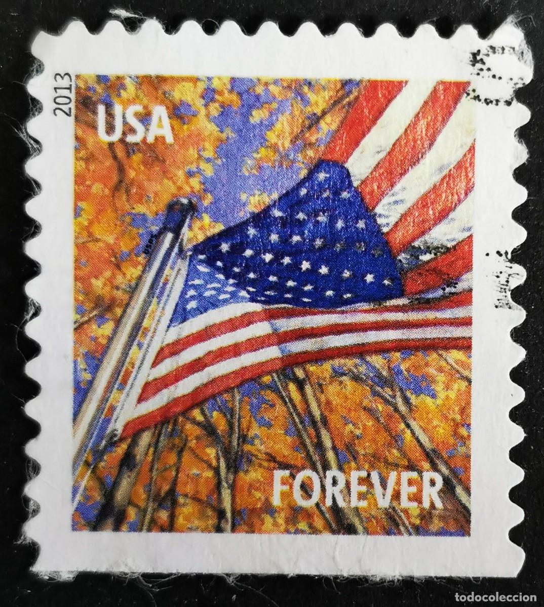 Sellos: Sello Estados Unidos U.S.A.2013,Bandera: Oto&ntilde;o, Sin Valor Facial, Michel US 4967BD