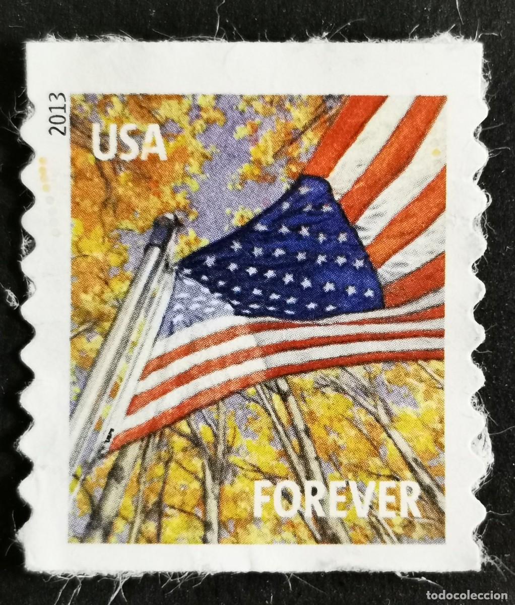 Sellos: Sello Estados Unidos U.S.A.2013,Bandera: Oto&ntilde;o, Sin Valor Facial, Michel US 4967BL