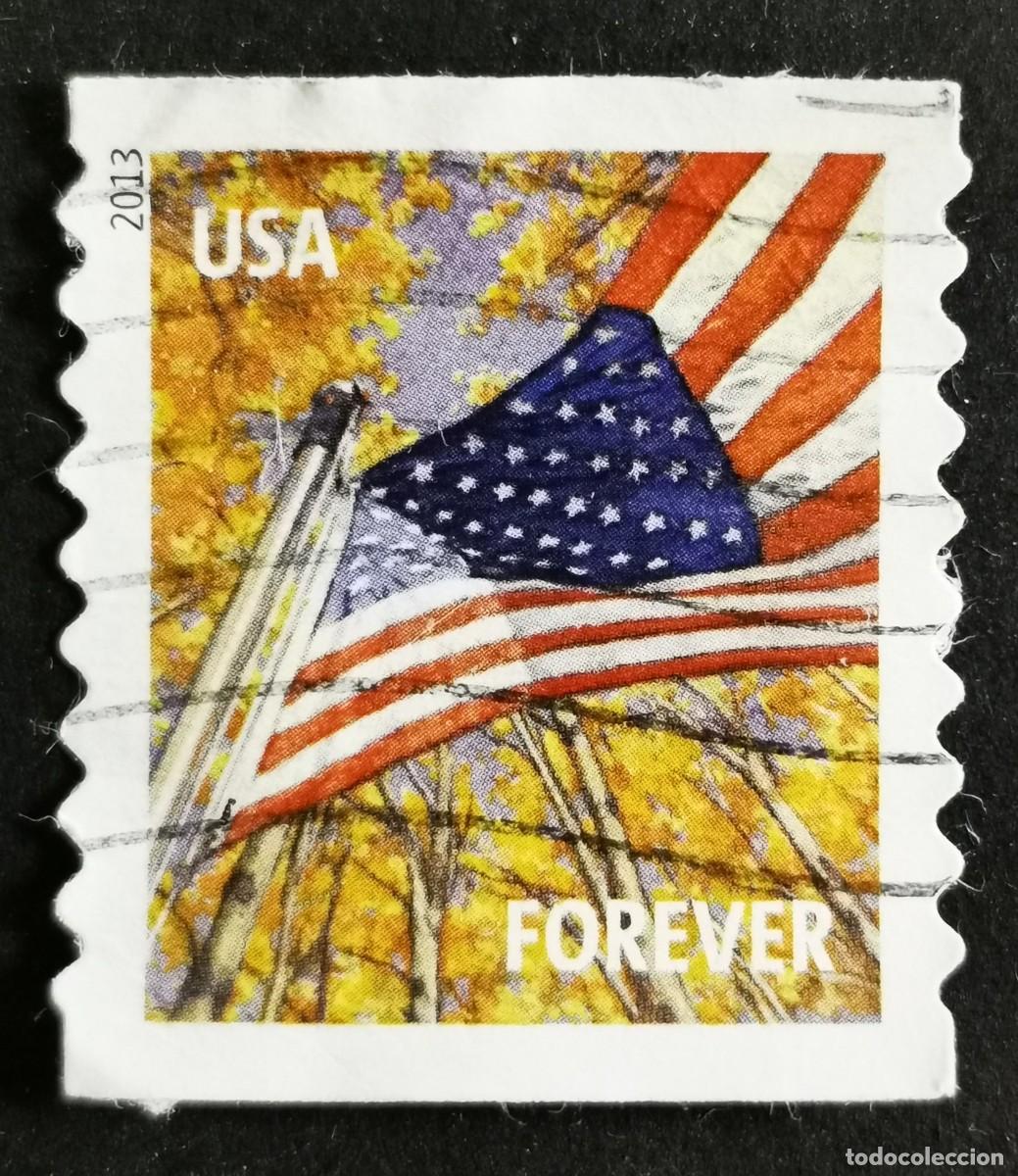 Sellos: Sello Estados Unidos U.S.A.2013,Bandera: Oto&ntilde;o, Sin Valor Facial, Michel US 4967BL