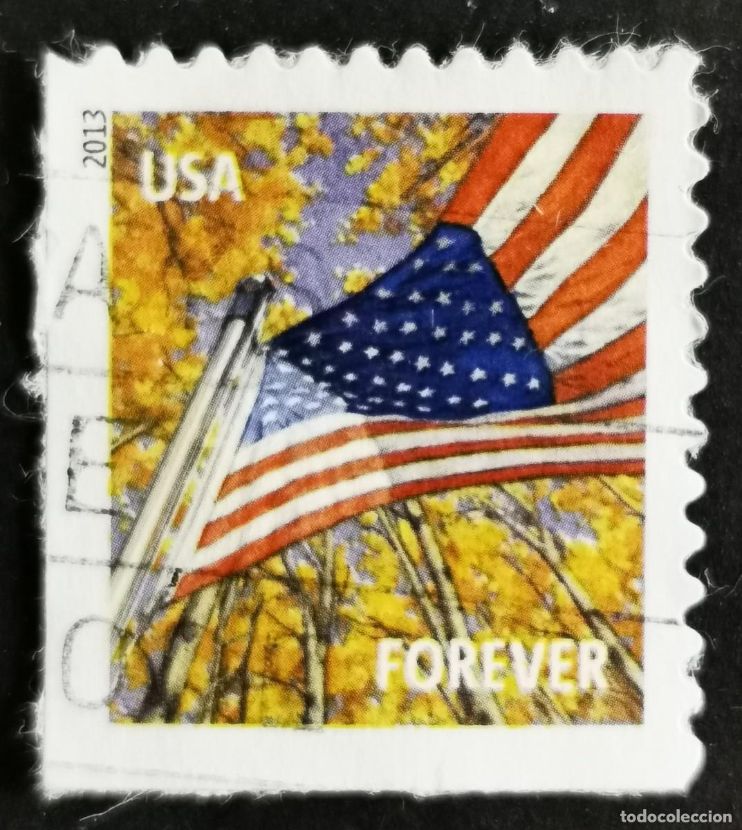 Sellos: Sello Estados Unidos U.S.A.2013,Bandera: Oto&ntilde;o, Sin Valor Facial, Michel US 4971IBE